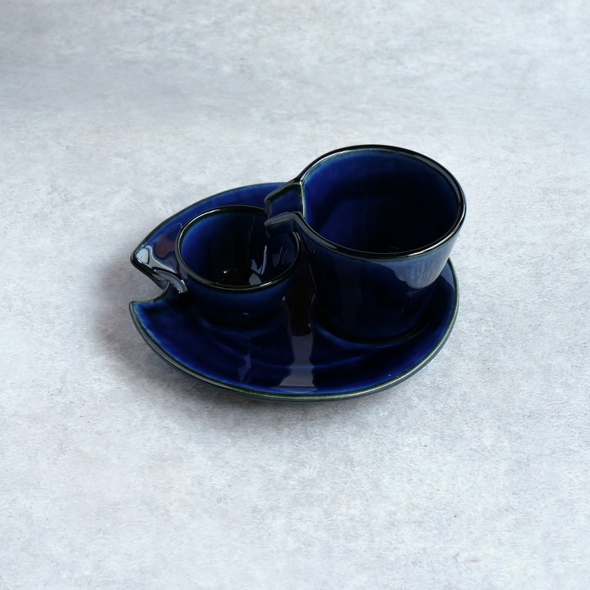 シズル冷酒器セット 茄子紺ブルー – カネコ小兵公式オンラインストア