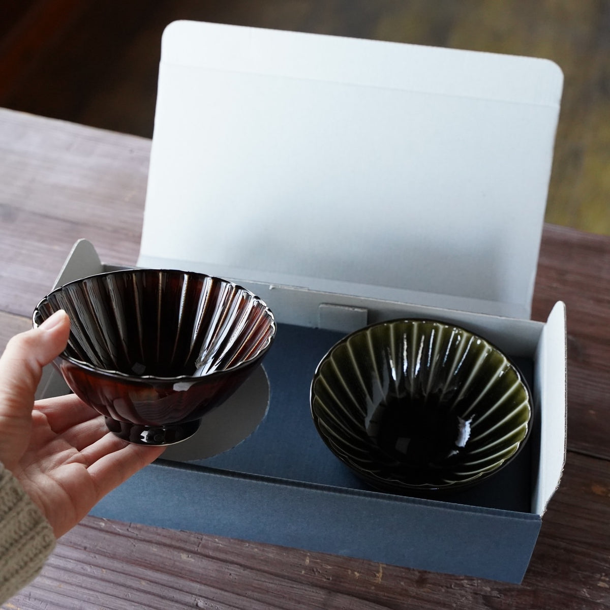 ぎやまん陶 味ごはん茶碗ペアギフトセット（ギフトBOX入り） – カネコ