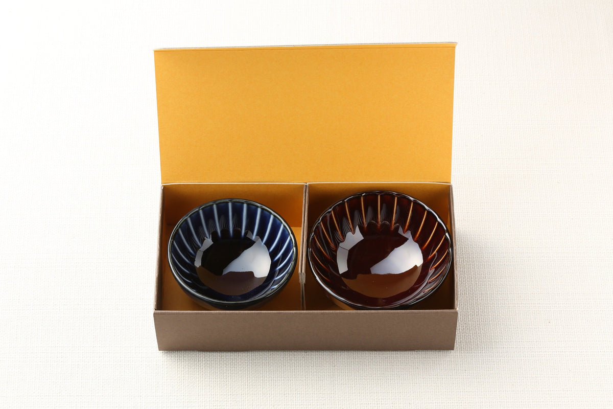 ぎやまん陶 カロリー茶碗 ペアセット （ギフトBOX入り