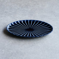 ぎやまん陶 楕円焼物皿