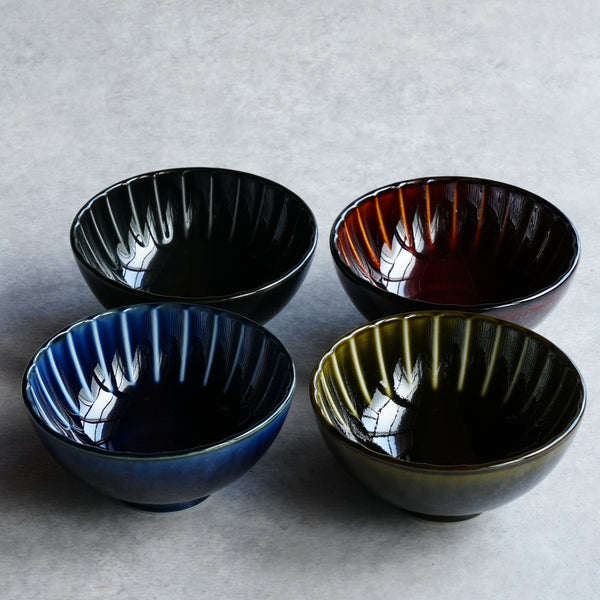 ぎやまん陶 カロリー茶碗 200kcal茶碗ペアセット （ギフトBOX入り