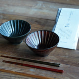 味ごはんペアセット（ぎやまん陶味ごはん茶碗２個・箸２膳・味ごはんのもと１個）