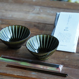 味ごはんペアセット（ぎやまん陶味ごはん茶碗２個・箸２膳・味ごはんのもと１個）